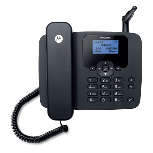 Produktbild DECT-Telefon - motorola FW410 analoges 4G-Festnetztelefon mit Anrufer-Identifikation Schwarz