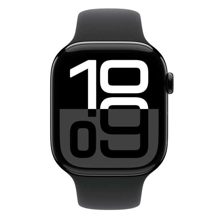 Apple Watch Series 11 46mm GPS + 5G Diamantschwarz Aluminiumgehäuse, Sportarmband Schwarz M/L