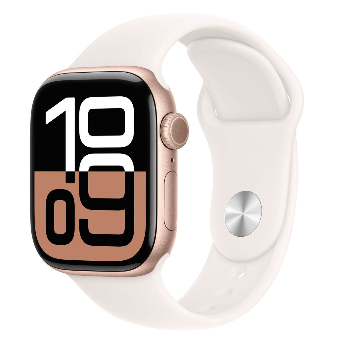 Produktbild Smartwatch - Apple Watch Series 10 42mm GPS+4G Rosegold Aluminiumgehäuse Sportarmband Blassrosa S/M