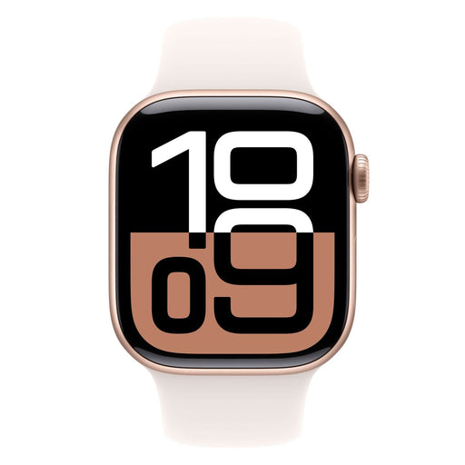 Produktbild Smartwatch - Apple Watch Series 10 GPS+Cellular 42mm Aluminium Roségold Sportarmband Blassrosa S/M