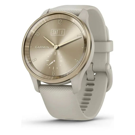 Produktbild Smartwatch - Garmin vivomove Trend Hybrid-Smartwatch 40mm Gold / Beige