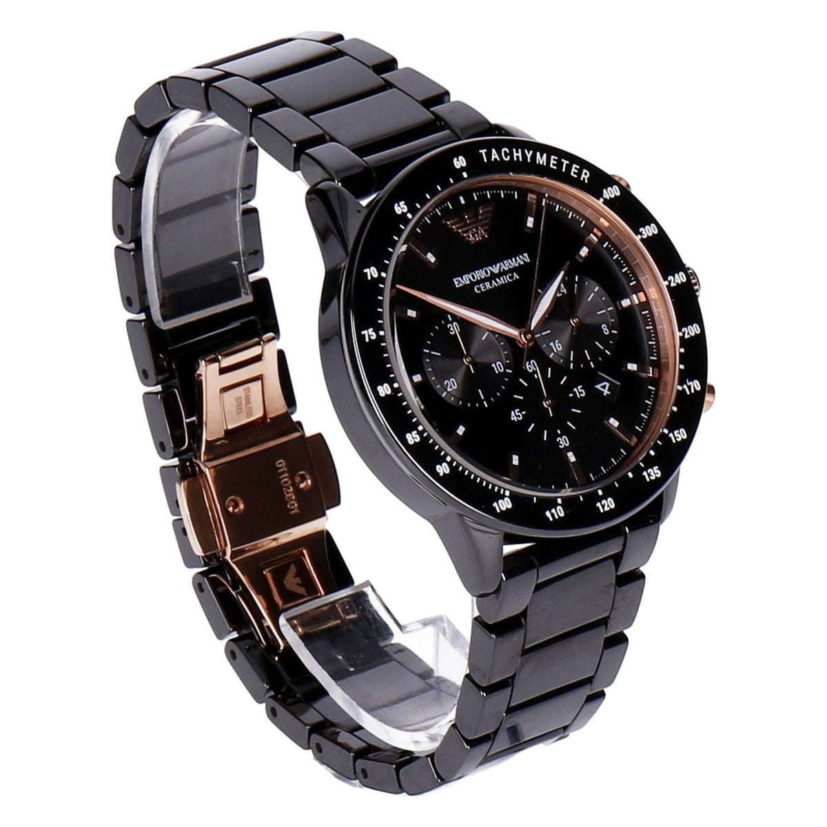 Produktbild Quarzuhr - Emporio Armani Armbanduhr Herren schwarz