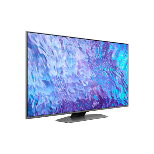 Produktbild QLED-Fernseher - Samsung QE50Q80CATXXN Fernseher 50" (127cm) 4K Ultra HD Smart-TV WLAN Karbon, Silber