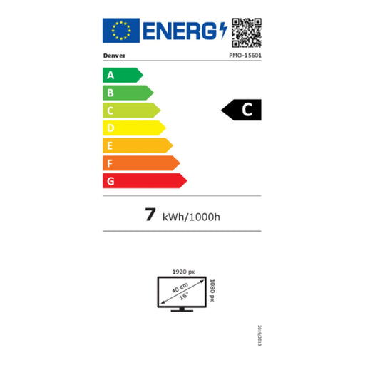 Produktbild Portabler Monitor - Denver PMO-15601 39.6 cm (15.6 Zoll) tragbarer LED Monitor