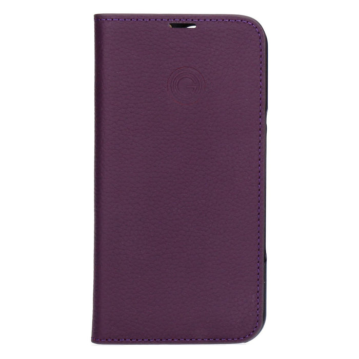 Mike Galeli Book Case Marc für iPhone 16 Pro Leder Case in Aubergine