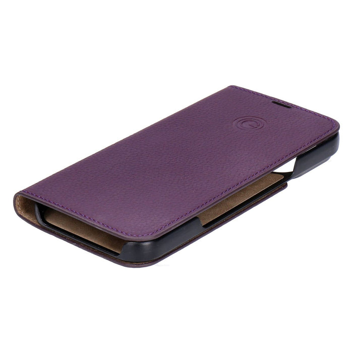Mike Galeli Book Case Marc für iPhone 16 Pro Leder Case in Aubergine