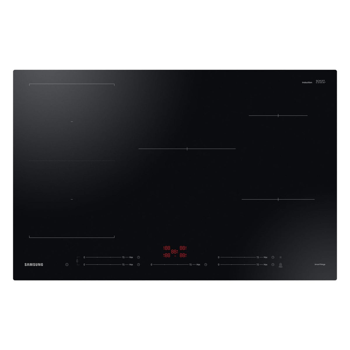 Produktbild Induktions-Kochfeld - Samsung NZ85C5047FK /U1 Induktionskochfeld Autark 80cm 5 Zonen