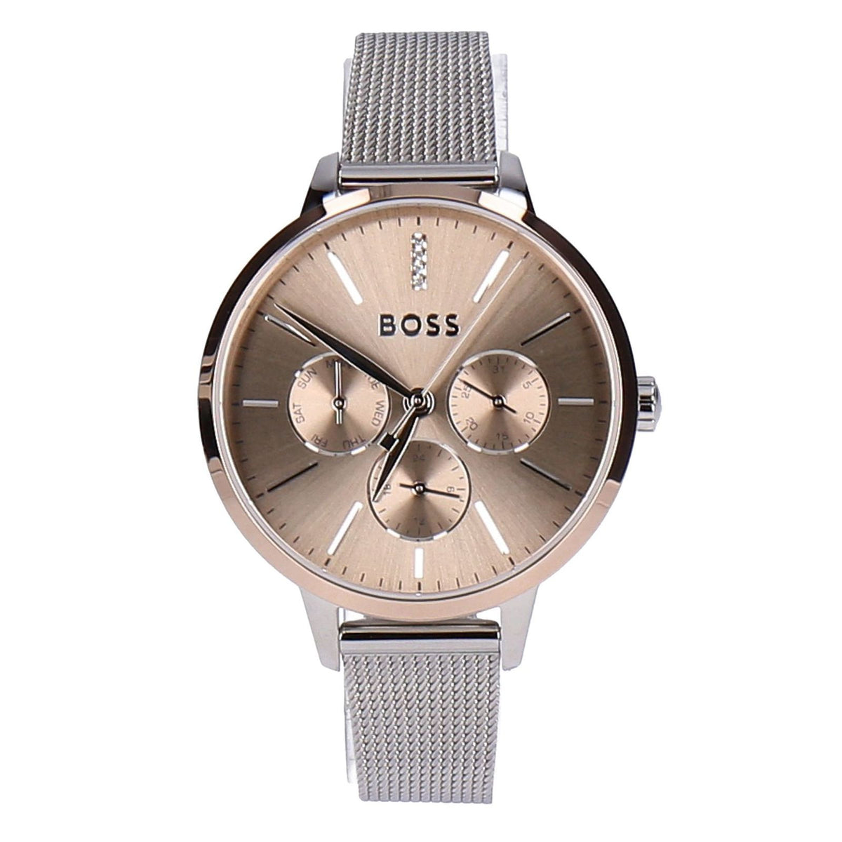 Produktbild Quarzuhr - HUGO BOSS Symphony Multi Edelstahl Rose Damen Armbanduhr