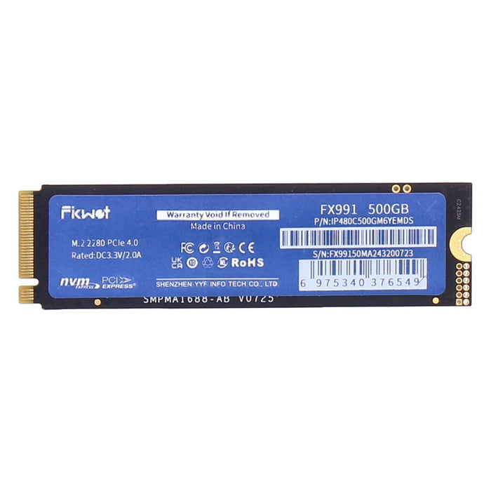 Fikwot FX991 int. PCIe M.2 SSD 500GB