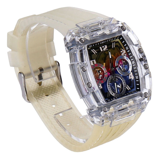 Produktbild Quarzuhr - Guess Phoenix One Size Transparent Rainbow Herrenarmbanduhr
