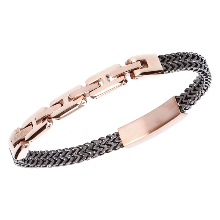 Breil Armband EDIT OUT Herren Stahl Rosegold 22cm