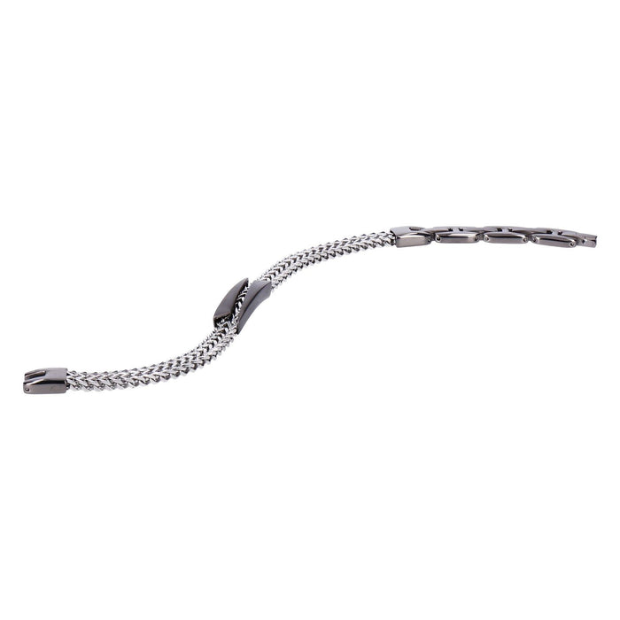 Breil Armband EDIT OUT Herren Graphit/Silber Stahl 22 cm