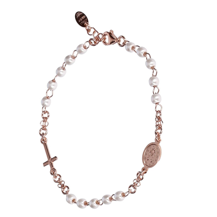 Amen Collection Rosenkranz Roségold Sterlingsilber