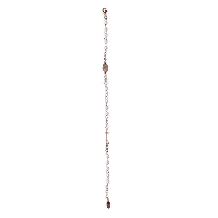 Amen Collection Rosenkranz Roségold Sterlingsilber