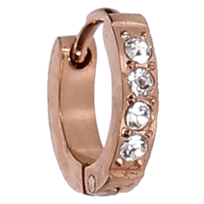 Brosway Chakra Einzelcreole 1,2 cm Damen Edelstahl rosegoldfarben