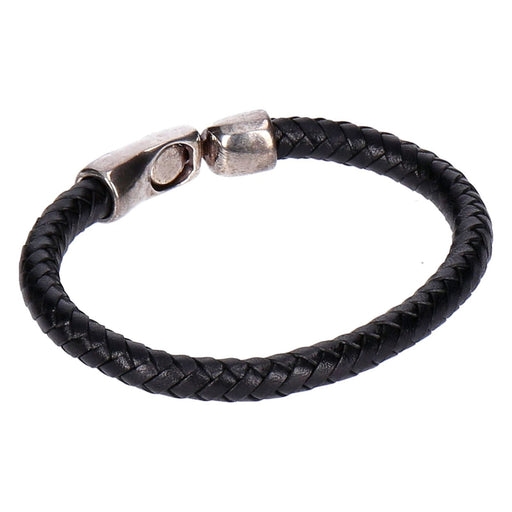 Produktbild Edelstahlarmband - Unode50 Herren geflochtenes Lederarmband