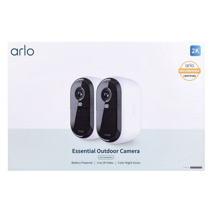 Arlo Essential Outdoor Camera Set 2. Generation VMC3250-100NAR refurbished certified Version