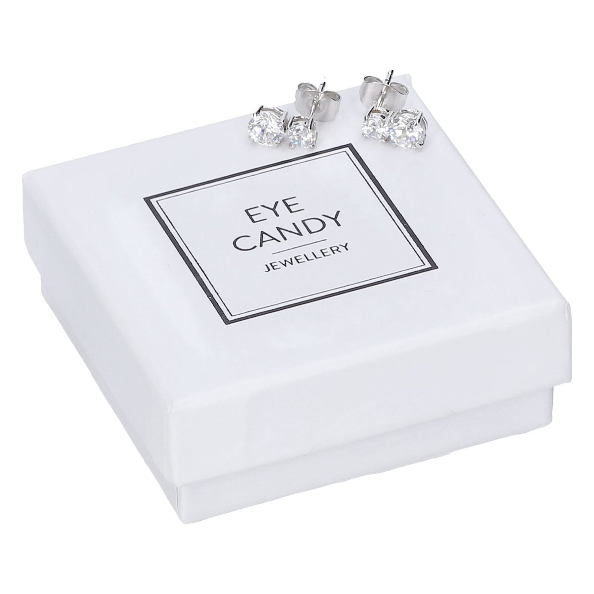 Produktbild Edelstahlarmband - Eye Candy Ohrringe Stecker Zirkonia 925er Sterling Silber