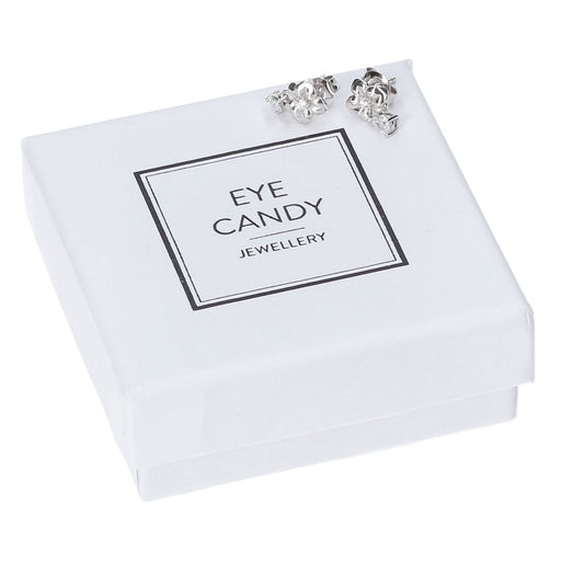 Produktbild Edelstahlarmband - Eye Candy Ohrringe Stecker Blume Zirkonia 925er Sterling Silber