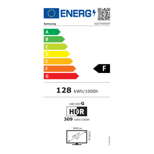 Produktbild OLED-Fernseher - Samsung GQ77S95D 77 Zoll OLED 4K Tizen Smart TV S95D