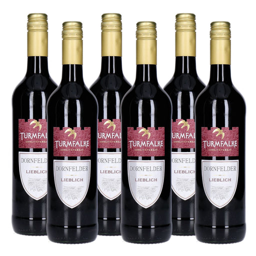 Produktbild Rotwein - Turmfalke Dornfelder lieblich 6 x 0,75 L