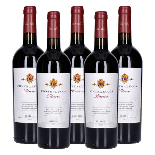 Produktbild Rotwein - Conte di Lucca Riserva Brindisi DOC 5 x 0,75 L
