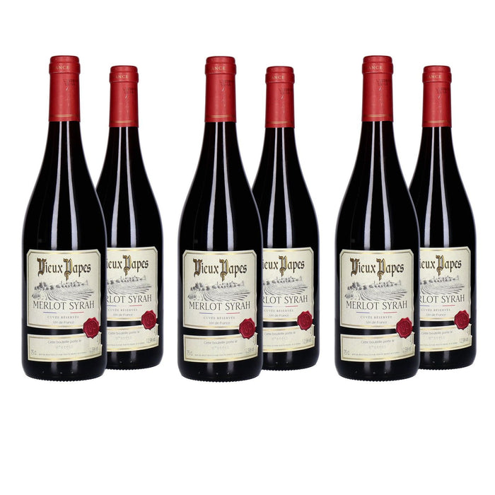 Vieux Papes Merlot Syrah Rouge 6 x 0,75 L