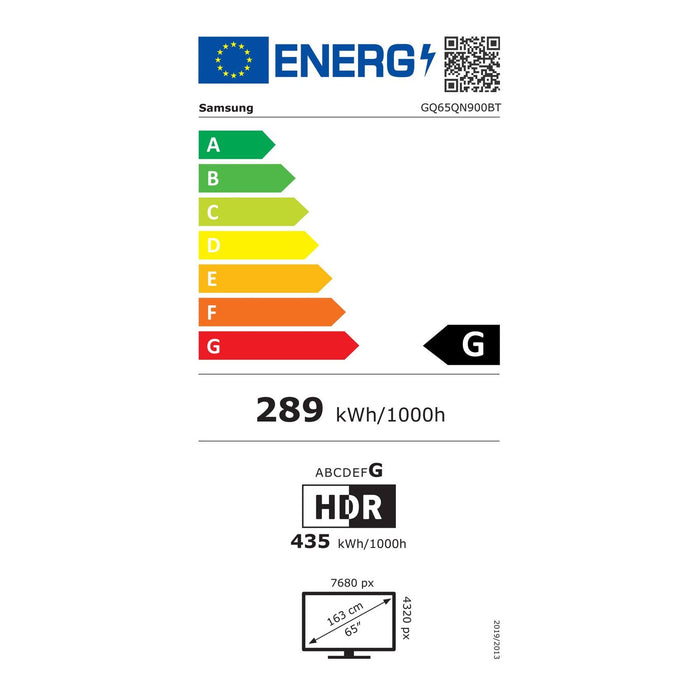 Samsung GQ65QN900B Neo QLED TV 65" (163cm) 8K Smart-TV
