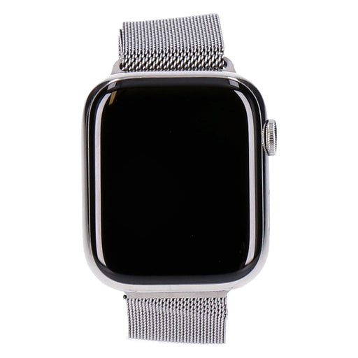 Produktbild Smartwatch - Apple Watch Series 7 45mm GPS + 4G Silber Edelstahlgehäuse mit Milanaise Armband Silber