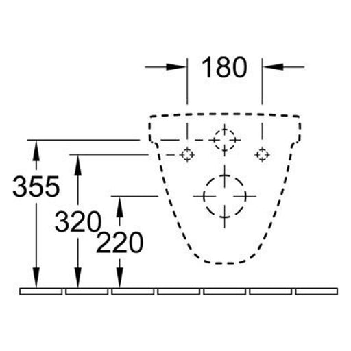 Produktbild Tiefspül-WC - Villeroy & Boch O.novo Combi-Pack 5660HR