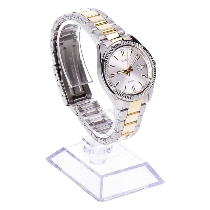Casio Damen Armbanduhr LTP-1302PSG-7AVEF Farbe gold-silber