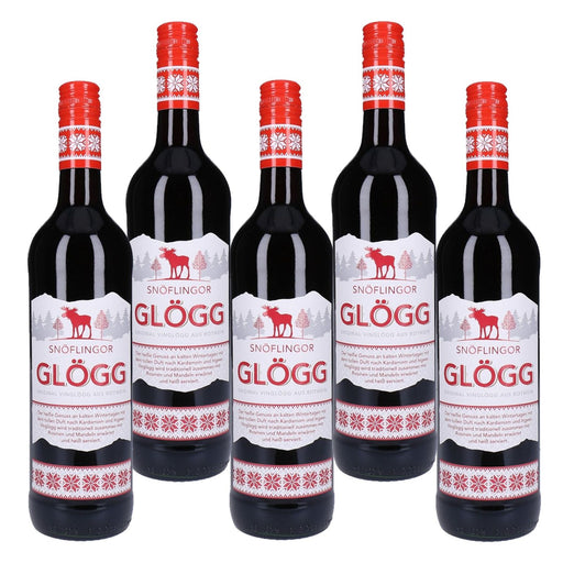 Produktbild Rotwein - Snöflingor Glühwein rot 5 x 0,75 L