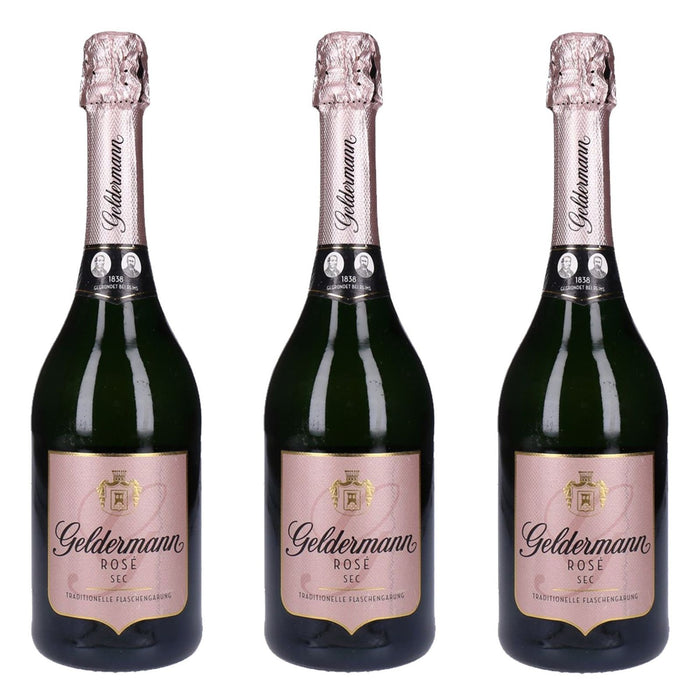 Geldermann Sekt Rosé 3 x 0,75 L in traditioneller Flaschengärung