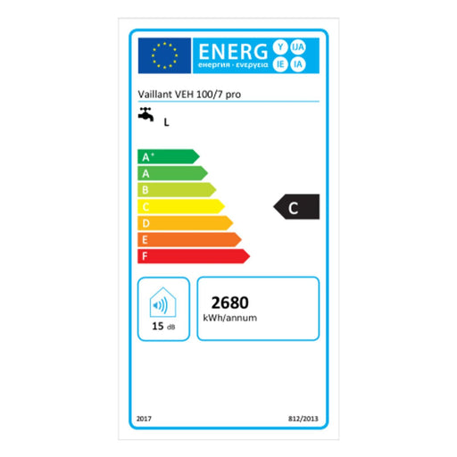 Produktbild Wandspeicher - Vaillant VEH 100/7 3 ZWEIKREIS Wandspeicher eloSTOR pro
