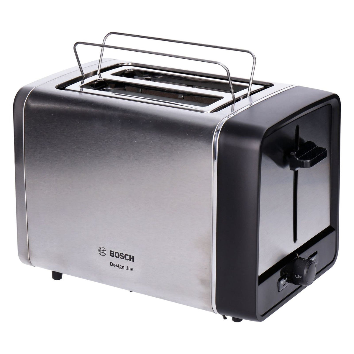 Produktbild Toaster - Bosch DesignLine TAT5P420DE 2-Scheiben Toaster 970W Edelstahl / Schwarz