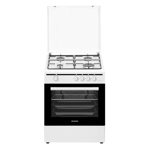 Produktbild Gas-Standherd - ORANIER Gas Standherd Backofen STG599 Weiß 4 Kochfelder