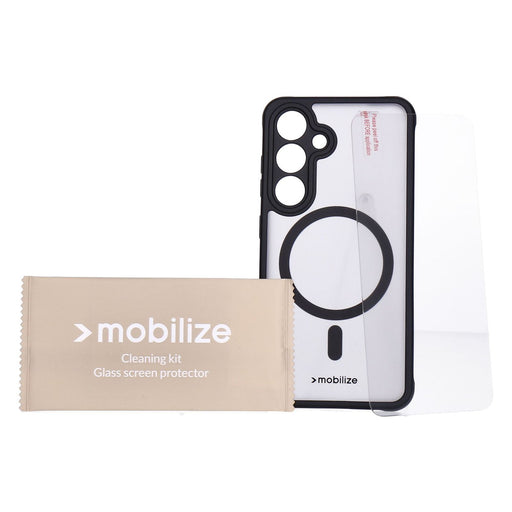 Produktbild Smartphone-Hülle - Mobilize Protection Pack Samsung S24 5G Hybrid clearblack