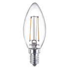 Philips 25W B35 E14 Filament-Kerzenlampe transparent