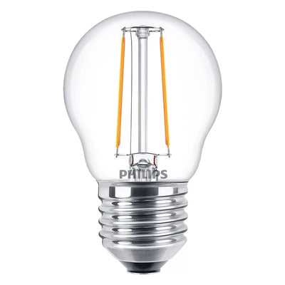 25W P45 E27 Filament-Kerzenlampe transparent