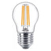 Philips 60W P45 E27 LED-Filament-Kerzenlampe transparent Warmweiß