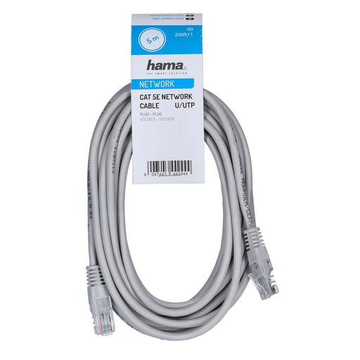Produktbild Netzwerkkabel - hama CAT-5e Netzwerkkabel 5 m grau