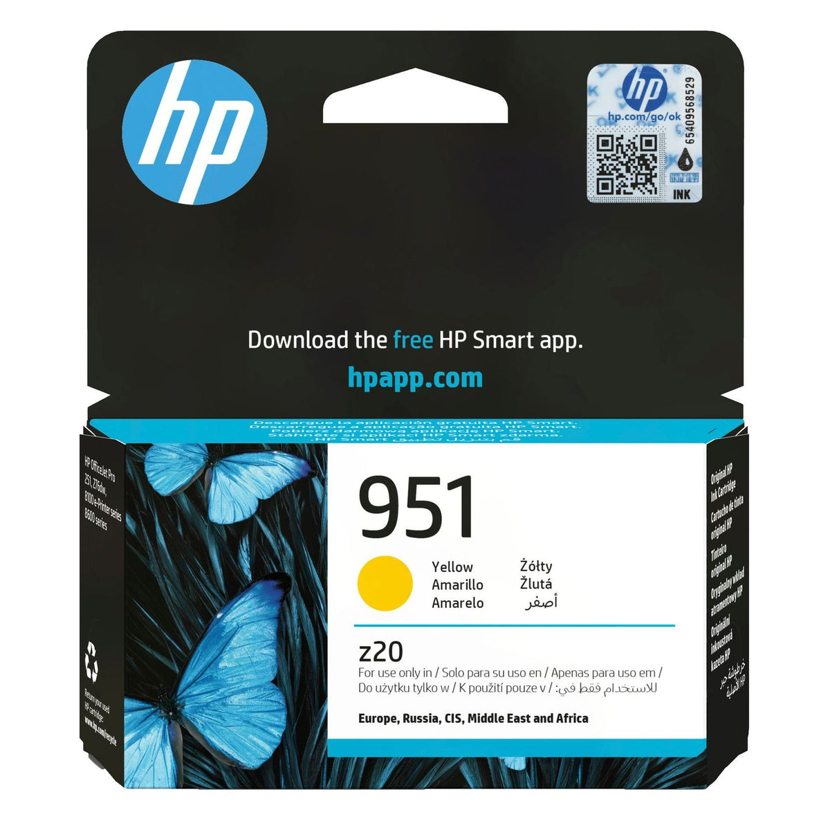 Produktbild Tintenpatrone - HP Tintenpatrone gelb CN052AE#BGX Nr. 951