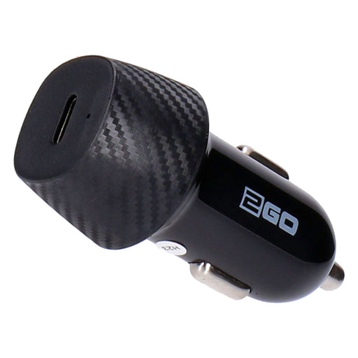 Produktbild KFZ-Ladegerät - 2GO Kfz-Ladegerät 12V/24V USB-C schwarz