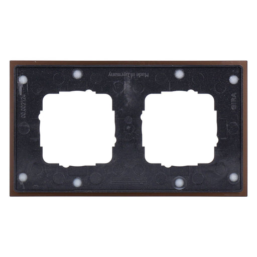 Produktbild Montagezubehör - Gira Abdeckrahmen 2-fach Gira Esprit 0212127 Alum. Braun