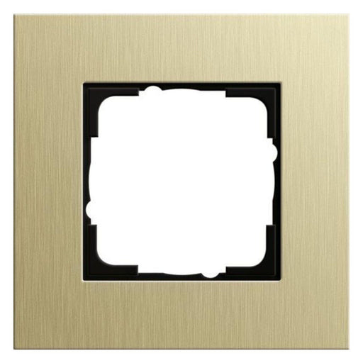 Produktbild Montagezubehör - Gira Abdeckrahmen 1fach 0211217 Alum.Hellgold