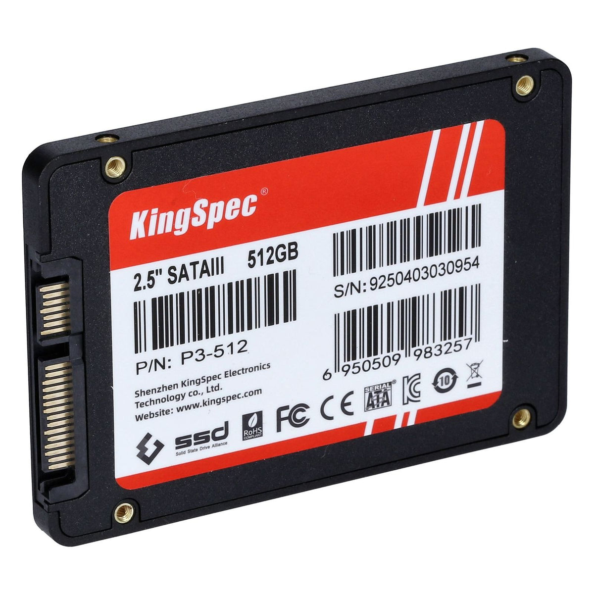 Produktbild interne SSD - KingSpec int. 2.5" SATA III SSD 512GB
