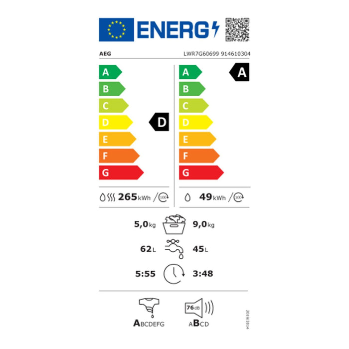 AEG Waschtrockner LWR7G60699
