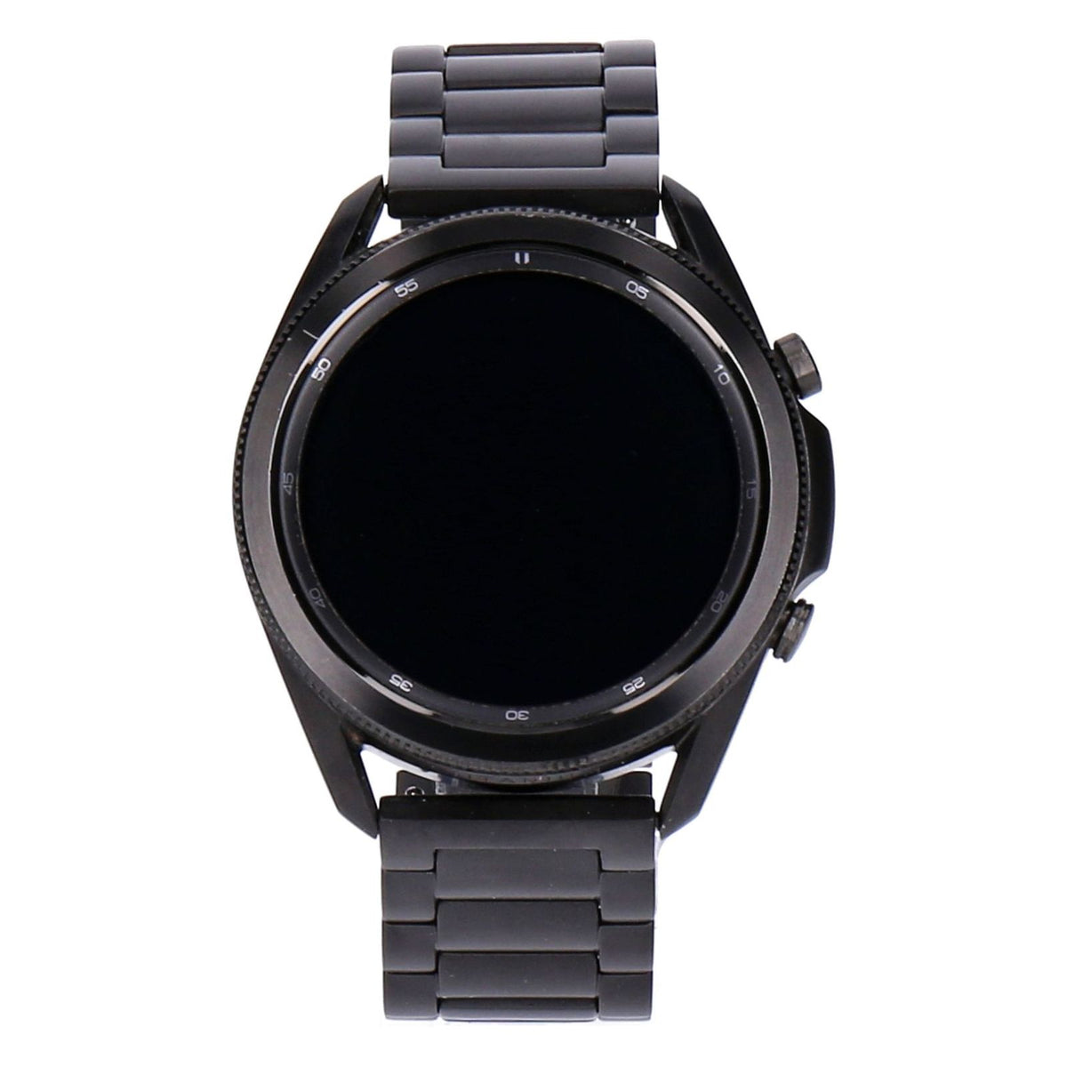 Produktbild Smartwatch - Samsung Galaxy Watch3 Titan 45mm Mystic Black Titaniumgehäuse Schwarz, Edelstahlarmband Schwarz