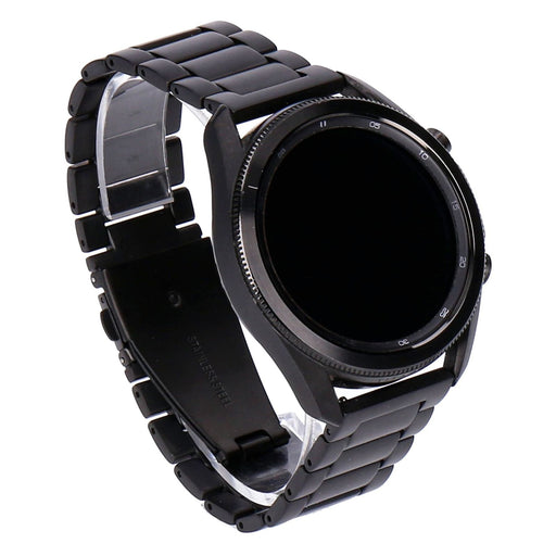 Produktbild Smartwatch - Samsung Galaxy Watch3 Titan 45mm Mystic Black Titaniumgehäuse Schwarz, Edelstahlarmband Schwarz