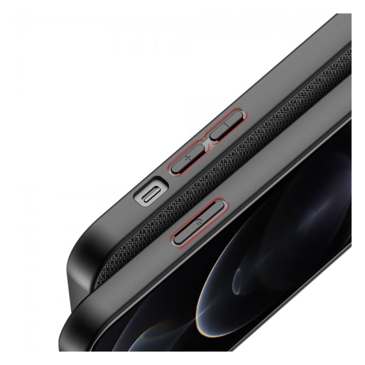 Produktbild Smartphone-Hülle - nevox StyleShell NYLO Smartphone Hülle Schwarz passend für Apple iPhone 14 Pro